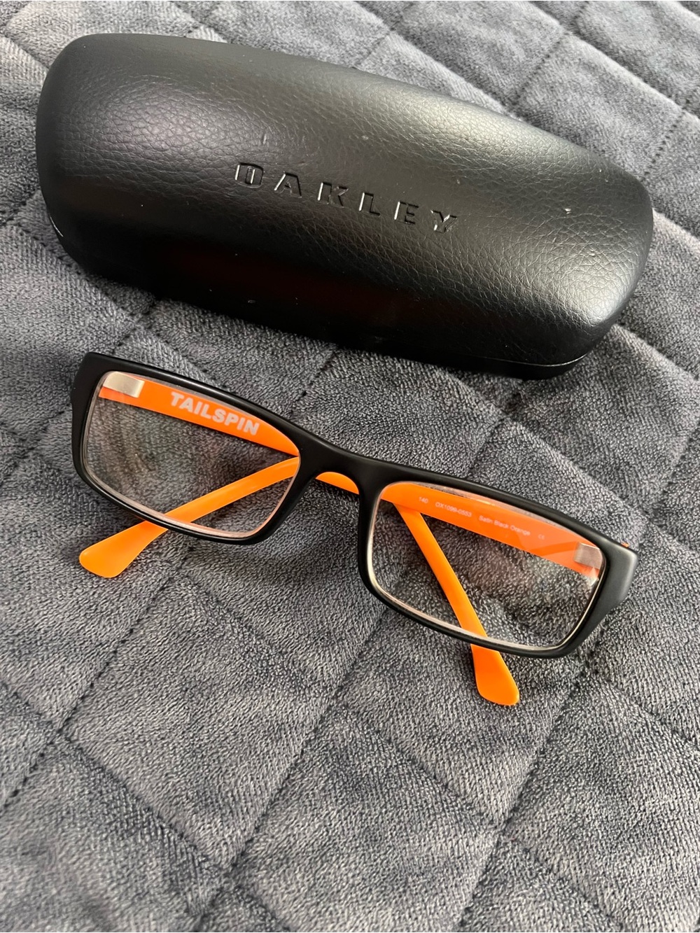 Oakley Reading Eyeglasses TAILSPIN OX1099-0553 Satin Black Orange FRAMES ONLY